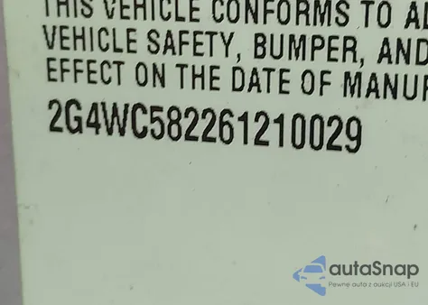 2006 Buick Lacrosse Cx из США, поврежденный, VIN 2G4WC582261210029